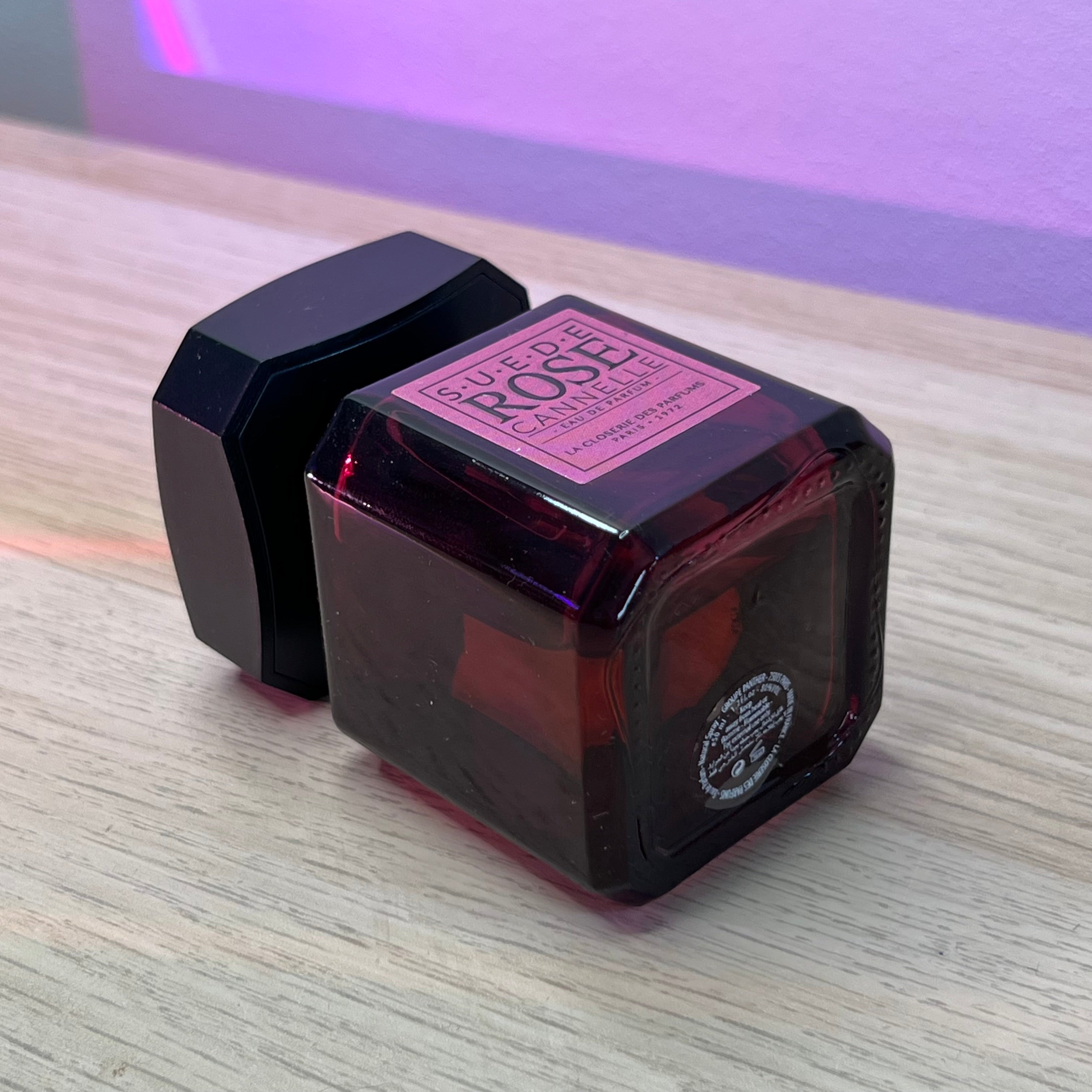 Suède rose cannelle – EDP (50 ml, 80% restant, avec boîte) | La closerie des parfums