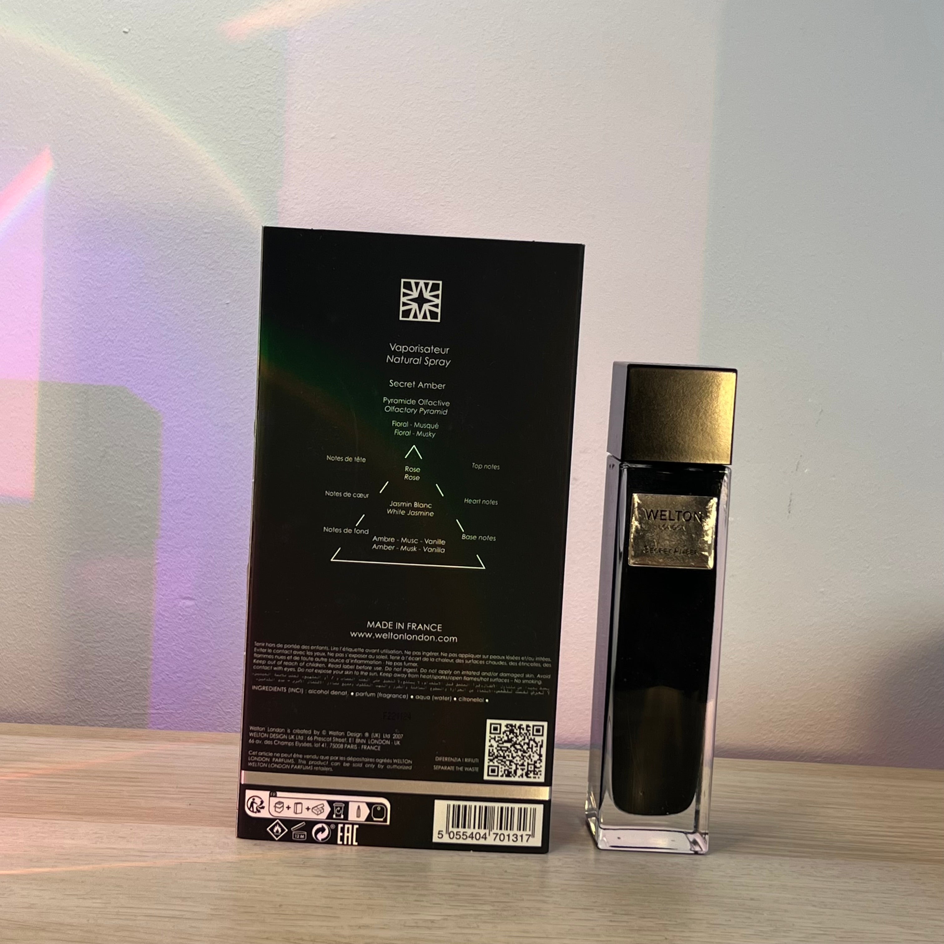 Secret amber – EDP (100 ml, 100% restant, avec boîte) | Welton London