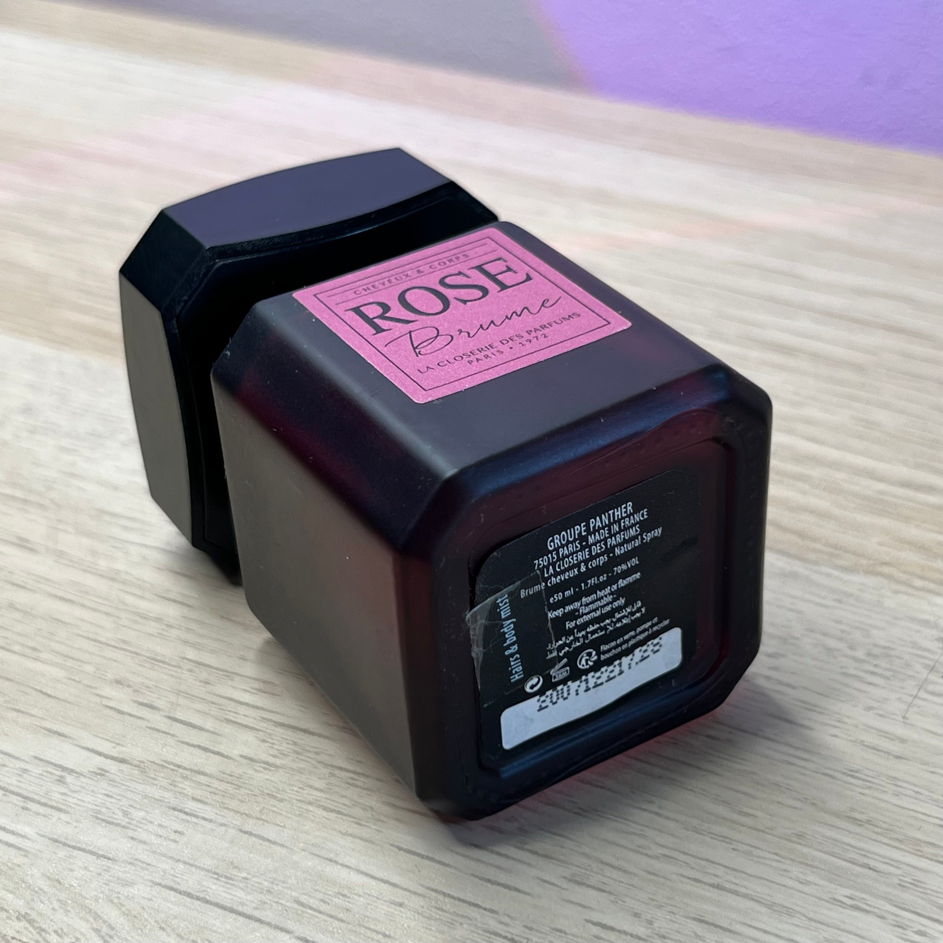 Rose brume – brume (50 ml, 80% restant, avec boîte) | La closerie des parfums