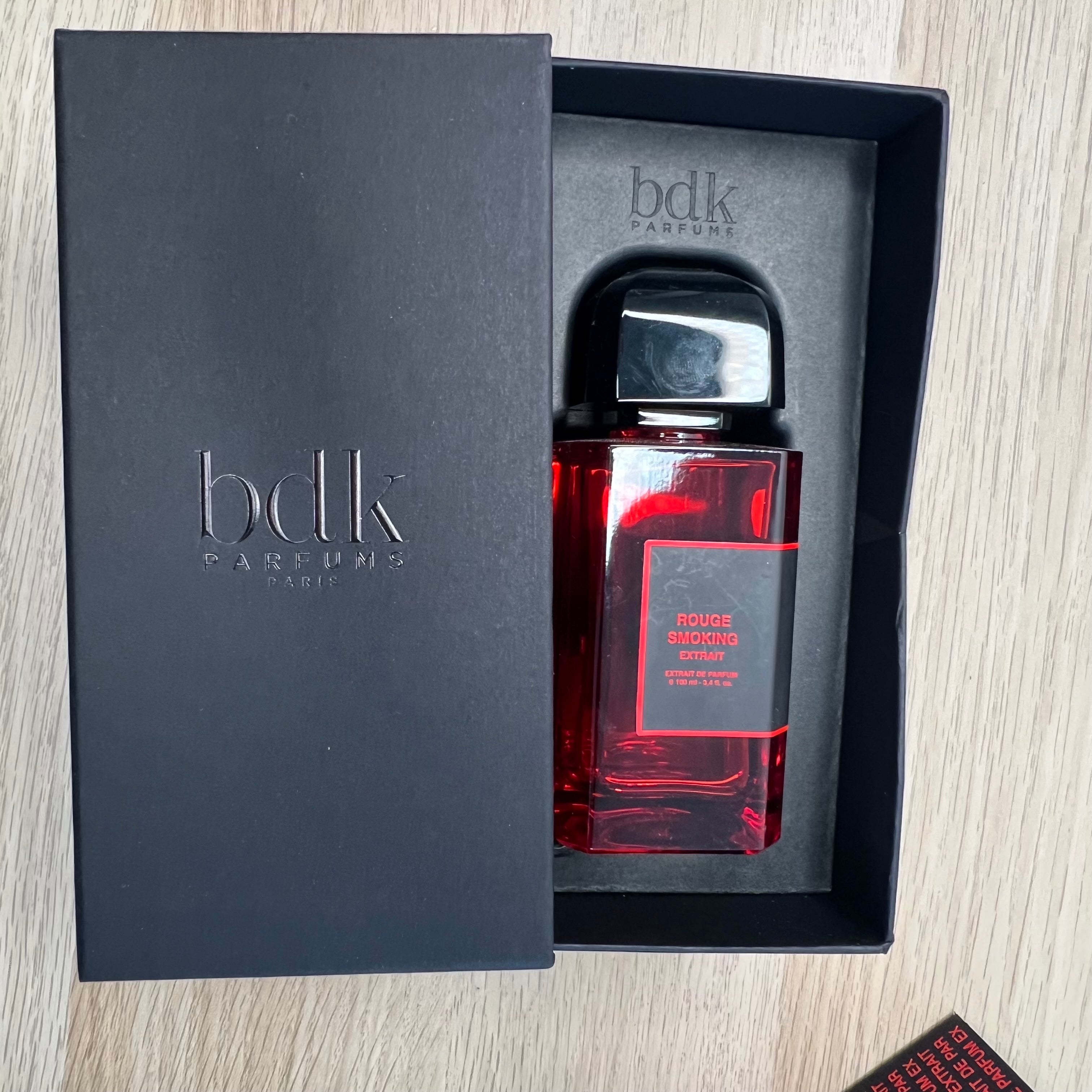 Rouge smoking extrait – extrait de parfum (100 ml, 95% restant, avec boîte) | BDK PARFUMS