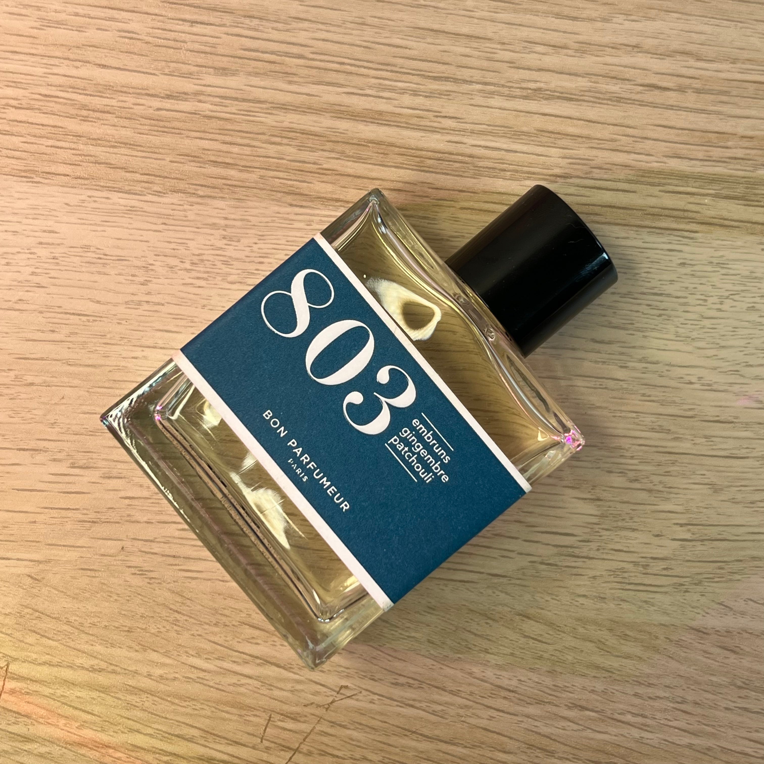 Bon Parfumeur – 803 | Cardamome, Cèdre & Musc (100 ml – 60 % restant)
