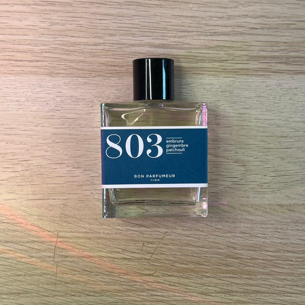 Bon Parfumeur – 803 | Cardamome, Cèdre & Musc (100 ml – 60 % restant)