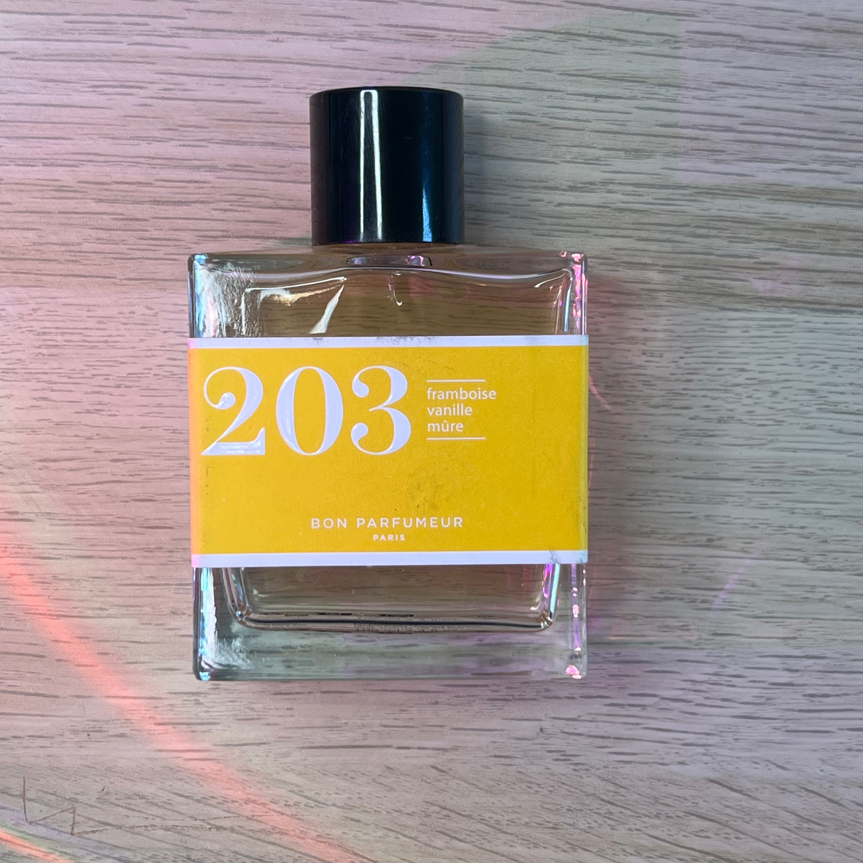 Bon Parfumeur – 203 | Framboise, Jasmin & Vanille (100 ml – 60 % restant)