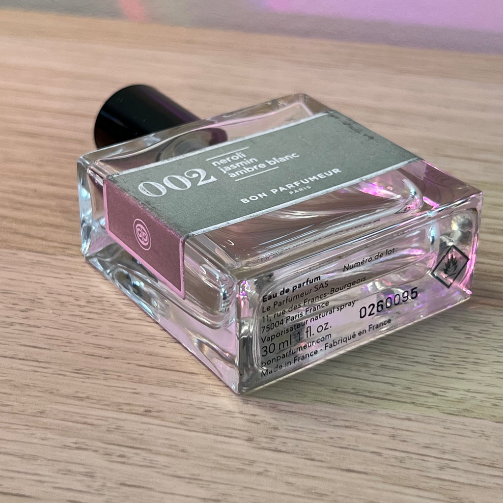 Bon Parfumeur – 002 | Thé Vert, Jasmin & Santal (30 ml – 30%, sans boîte)